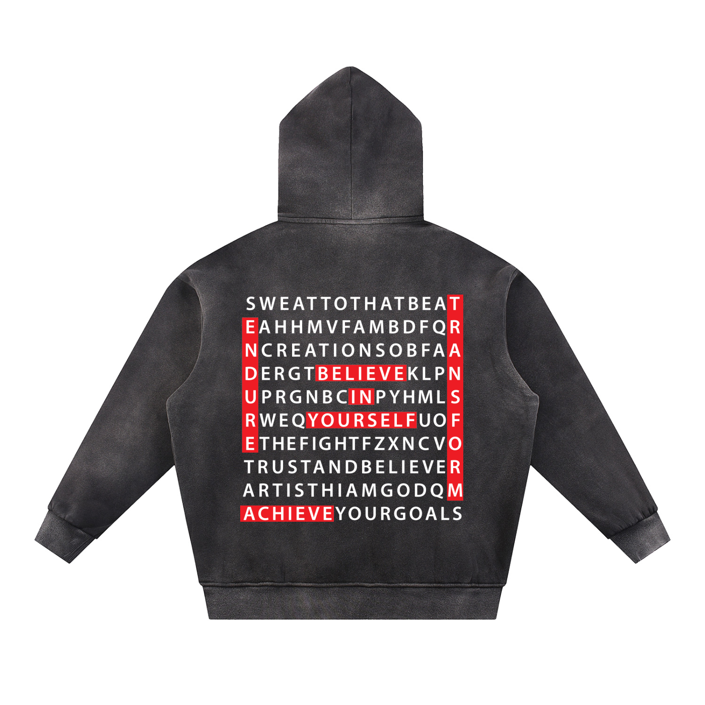 Sun Fade Contrast Tape Fleece Hoodie