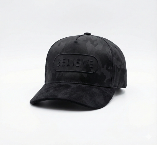 Black on Black BELIEVE Hat