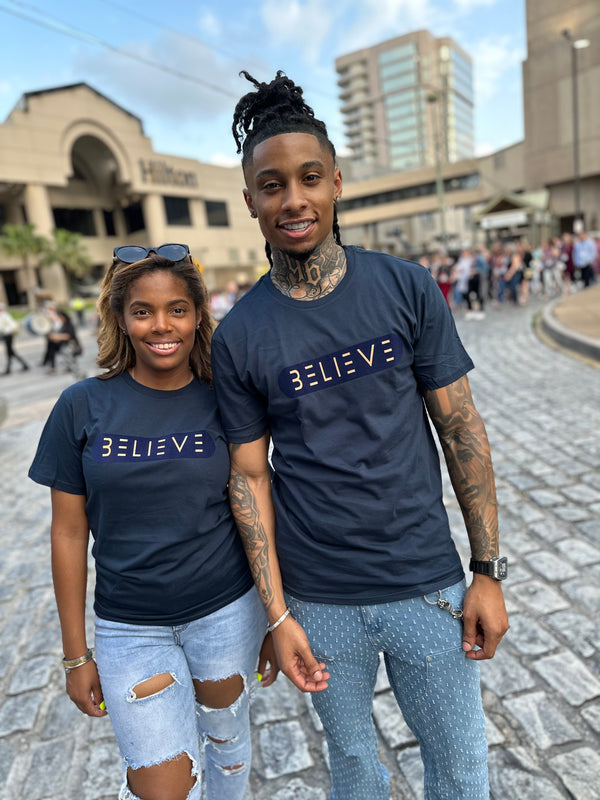 Navy & Tan