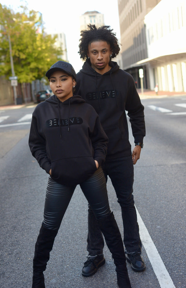 BLACK ON Black Hoodie