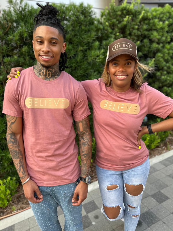 Mauve Believe Tee