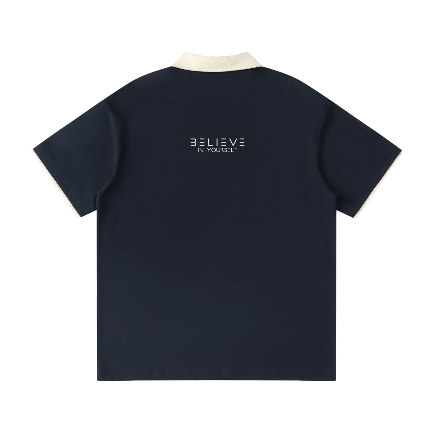 Contrast Collar Raglan Polo Shirt