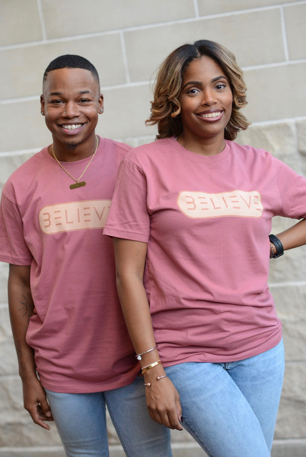 Mauve Believe Tee
