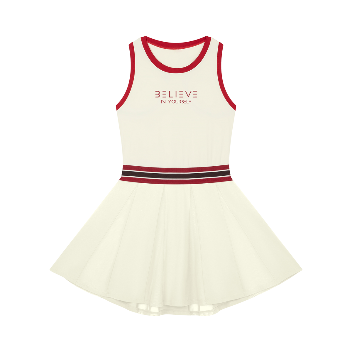 Women's Color Block A-Line Sleeveless Dress