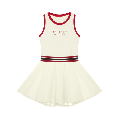 Women's Color Block A-Line Sleeveless Dress
