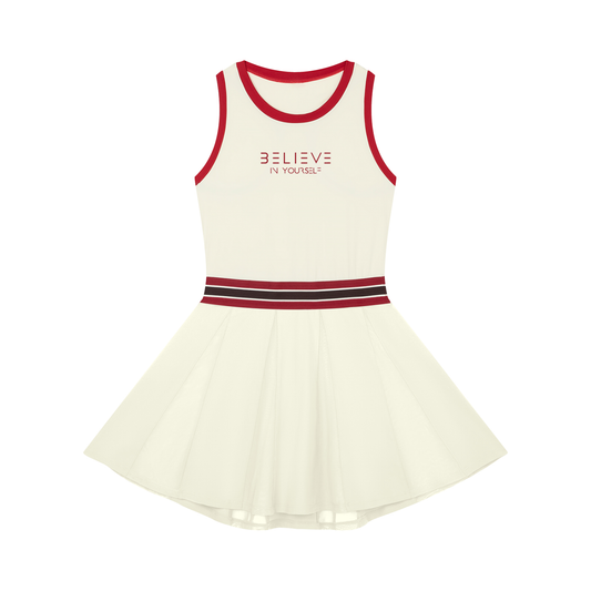 Women's Color Block A-Line Sleeveless Dress