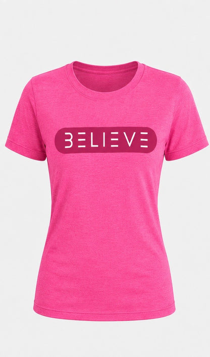 BELIEVE Classic Tee – Pink