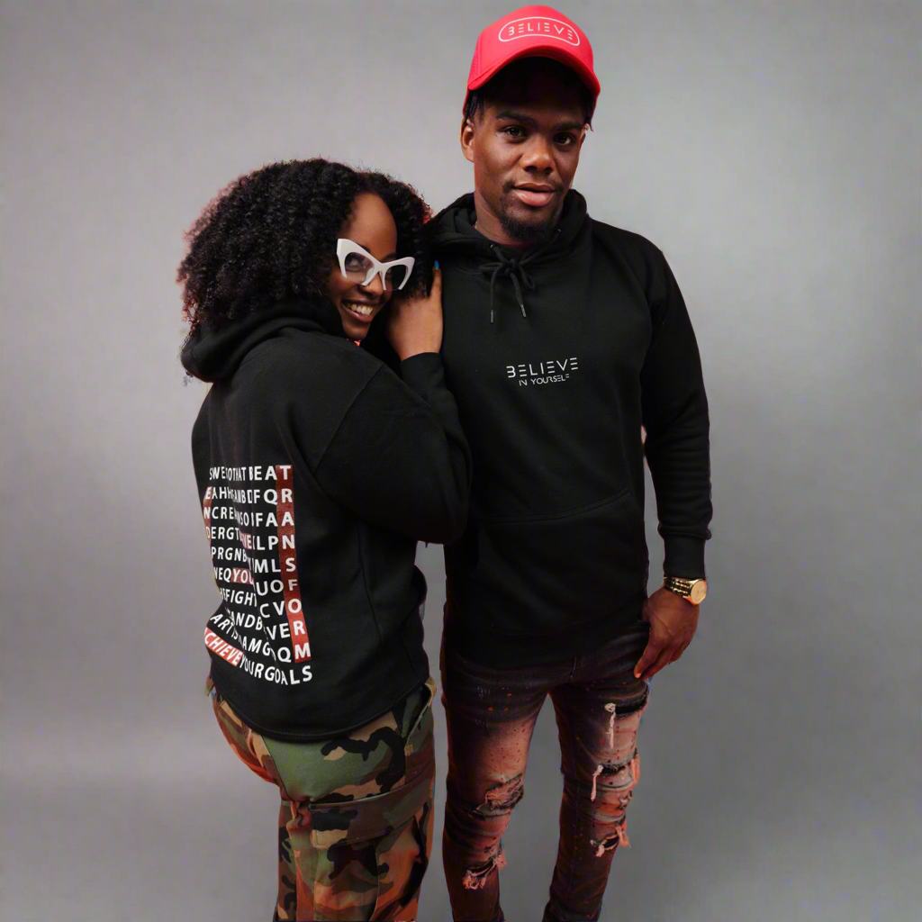 Black Word Search Hoodie