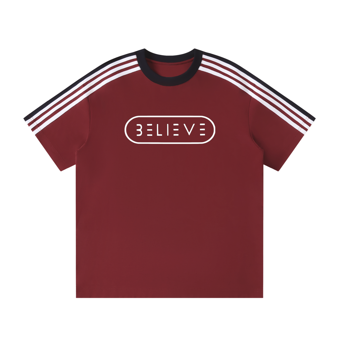 Unisex Colorblock Striped T-Shirt