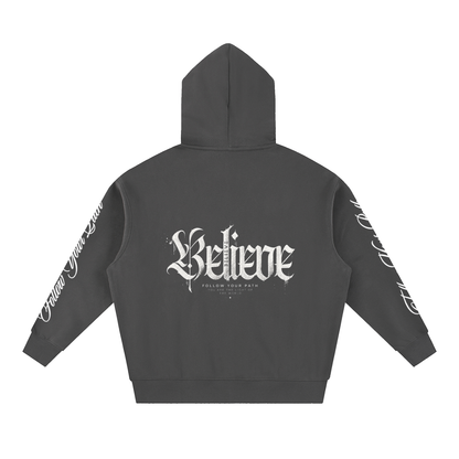 Essential Oversized Boxy Fit Fleece Hoodie