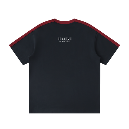 Unisex Colorblock Striped T-Shirt