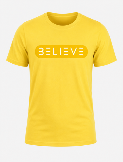 BELIEVE Yellow T-Shirt