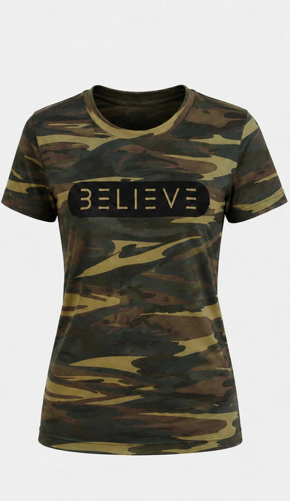 BELIEVE Classic Tee – Camo