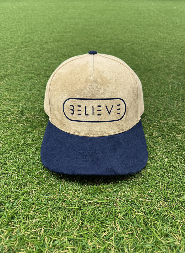 Navy and Tan trucker Hat