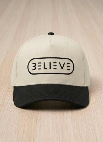 BELIEVE Signature BLACK & TAN Two-Tone Snapback Hat