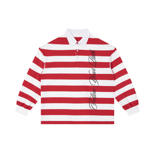 Color Block Stripe Polo Shirt