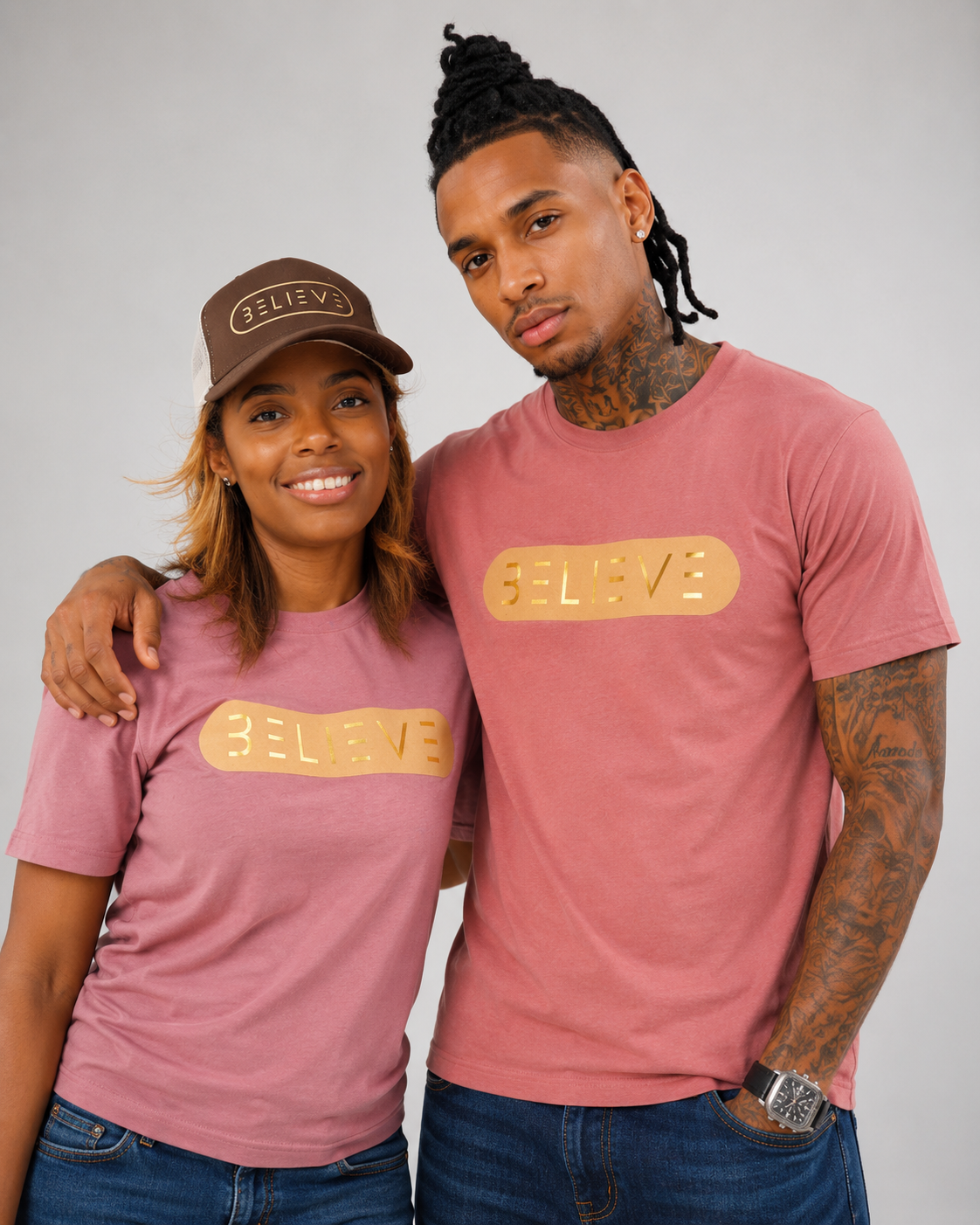 Mauve Believe Tee