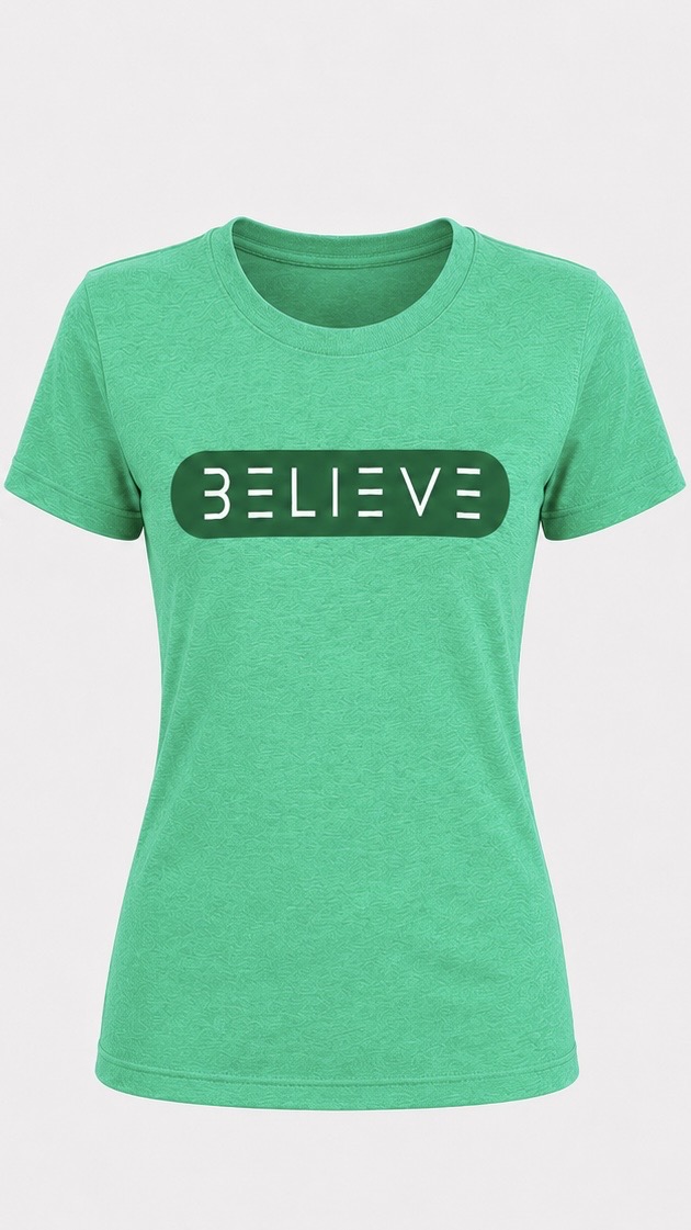 BELIEVE Classic Tee – Green