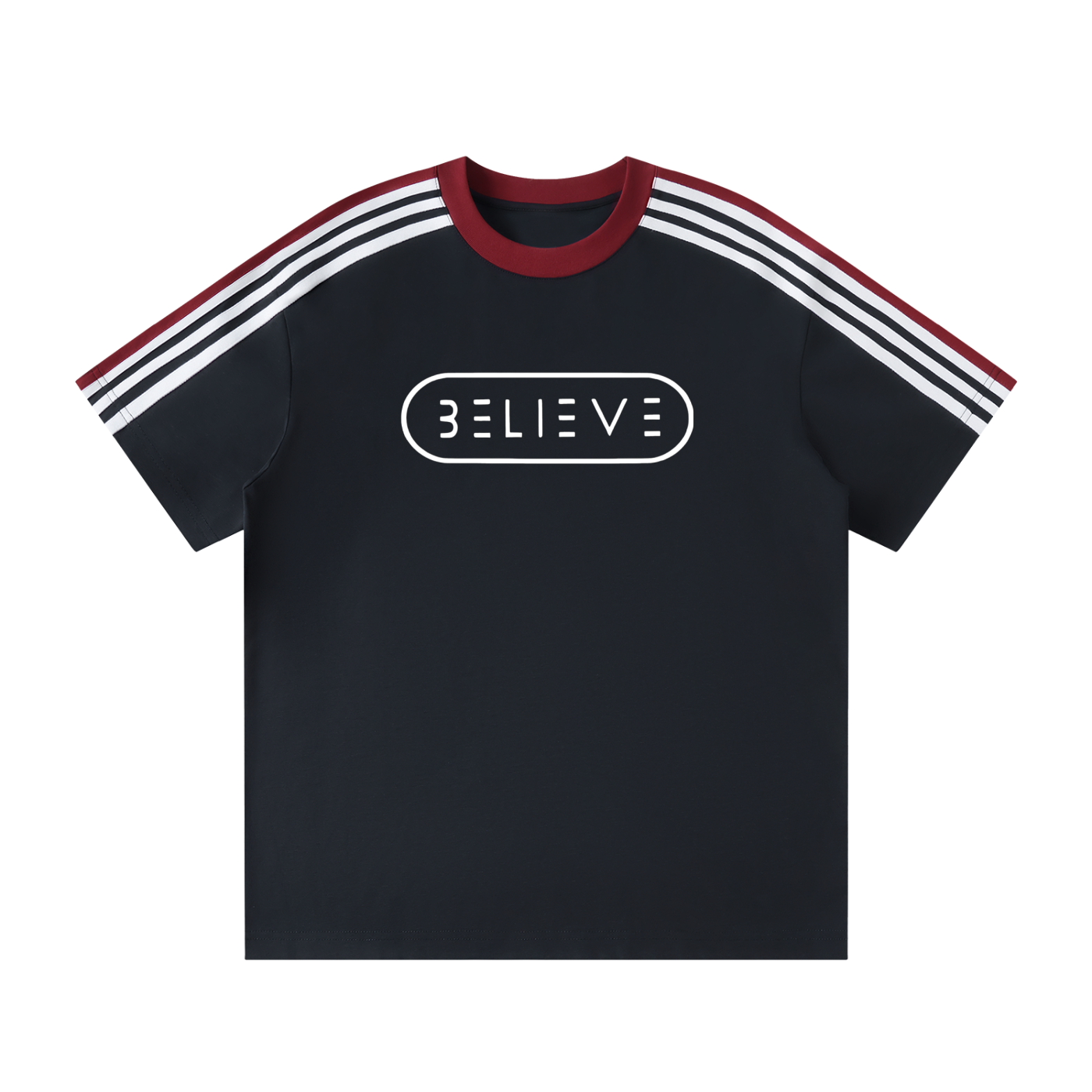 Unisex Colorblock Striped T-Shirt