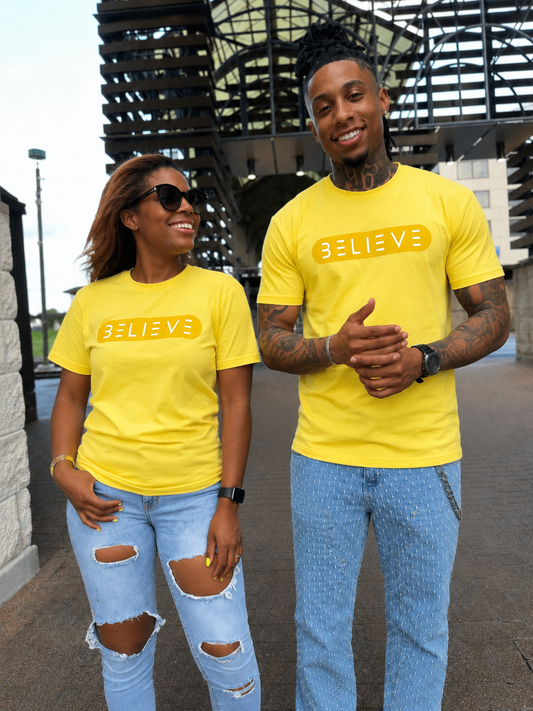 BELIEVE Yellow T-Shirt