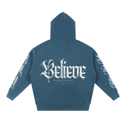 Essential Oversized Boxy Fit Fleece Hoodie