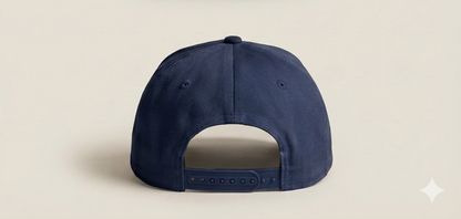 Believe Snapback Hat – Navy & Tan