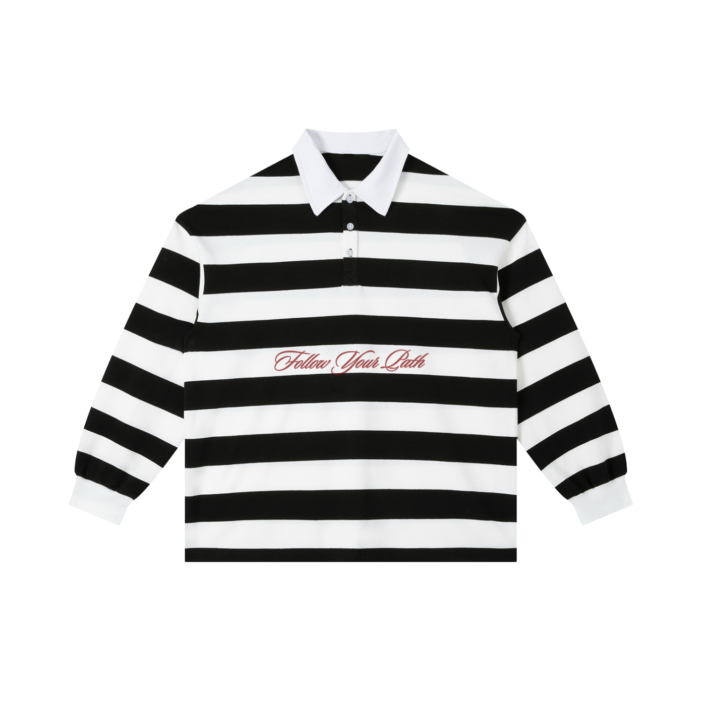 Color Block Stripe Polo Shirt