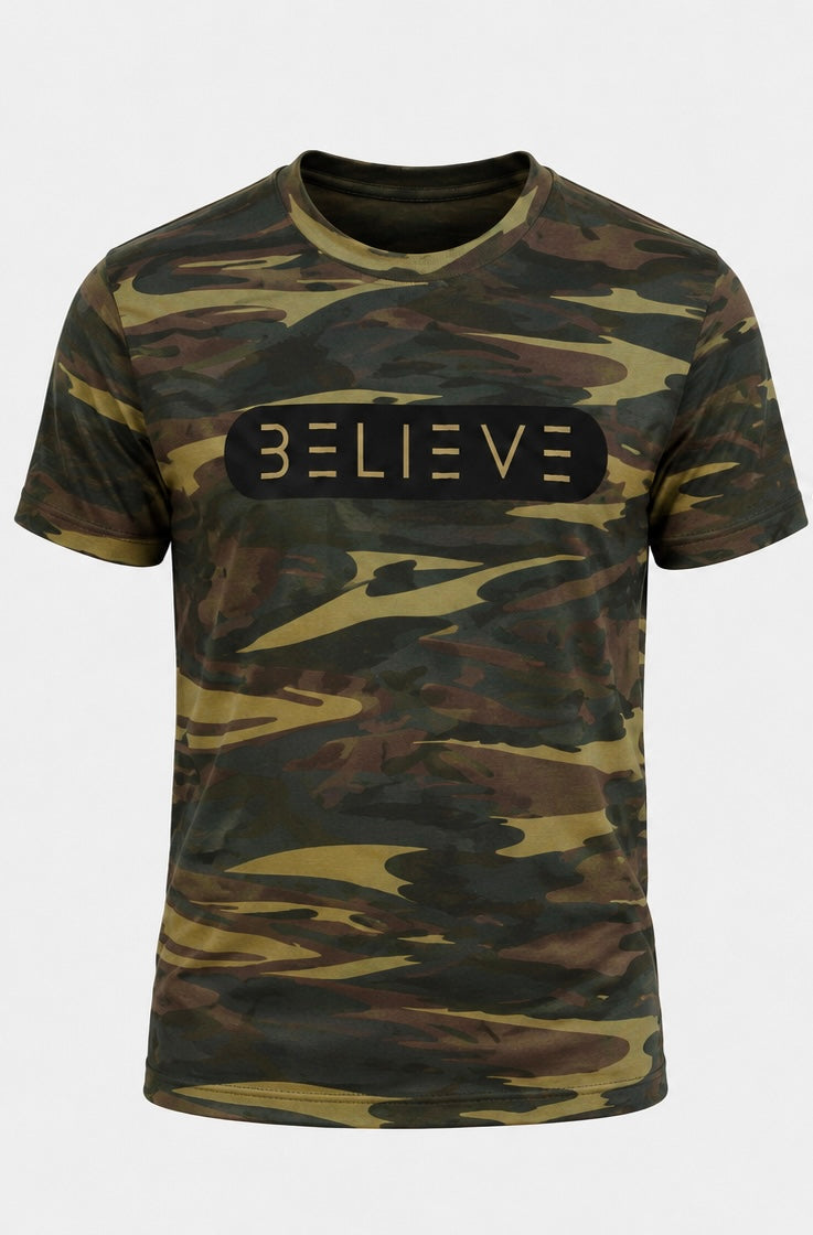 BELIEVE Classic Tee – Camo