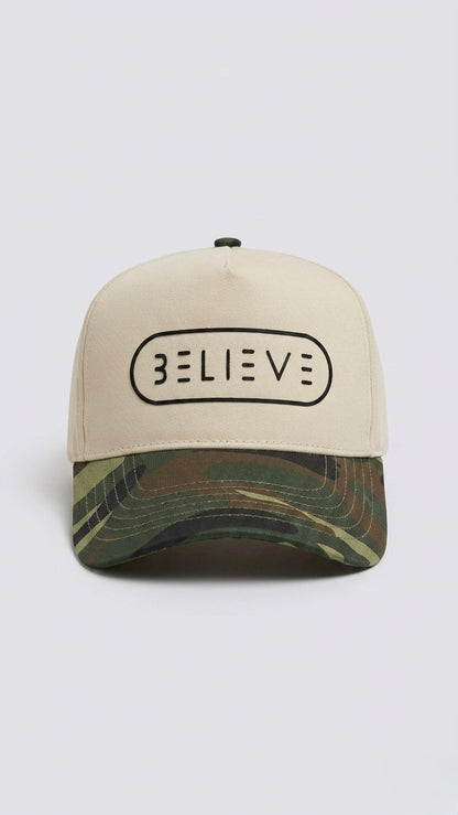 Believe Camo Brim Snapback