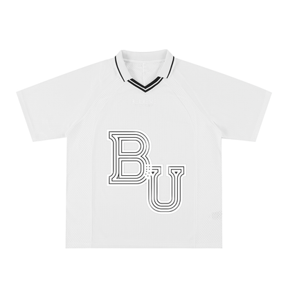Striped V-Neck Soccer Jersey
