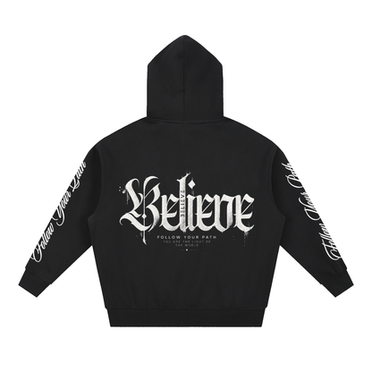 Essential Oversized Boxy Fit Fleece Hoodie