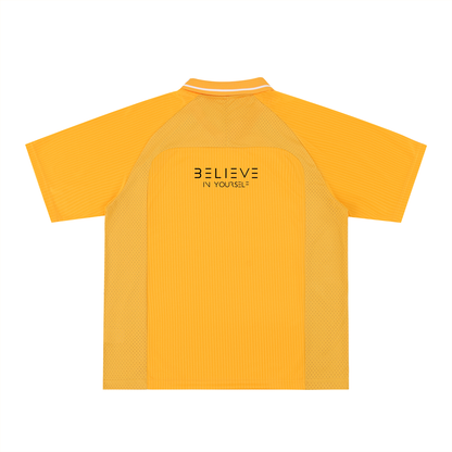 Striped V-Neck Soccer Jersey