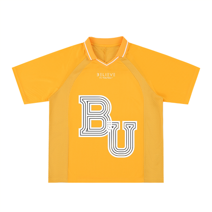 Striped V-Neck Soccer Jersey