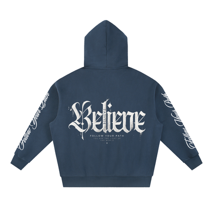 Essential Oversized Boxy Fit Fleece Hoodie