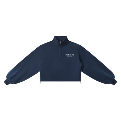 Women’s Mock-Neck Quarter-Zip Sweatshirt