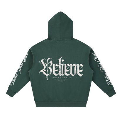 Essential Oversized Boxy Fit Fleece Hoodie