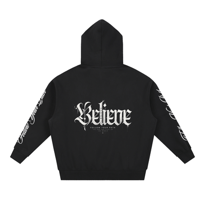 Essential Oversized Boxy Fit Fleece Hoodie