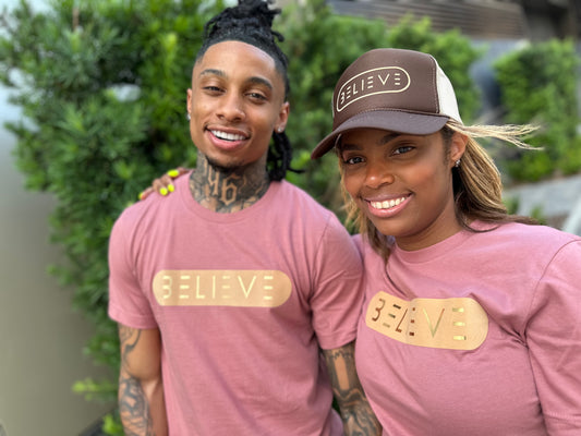 Mauve Believe Tee